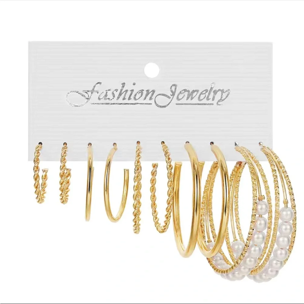 Gold Variety Pack Earrings - Picture 2 of 2